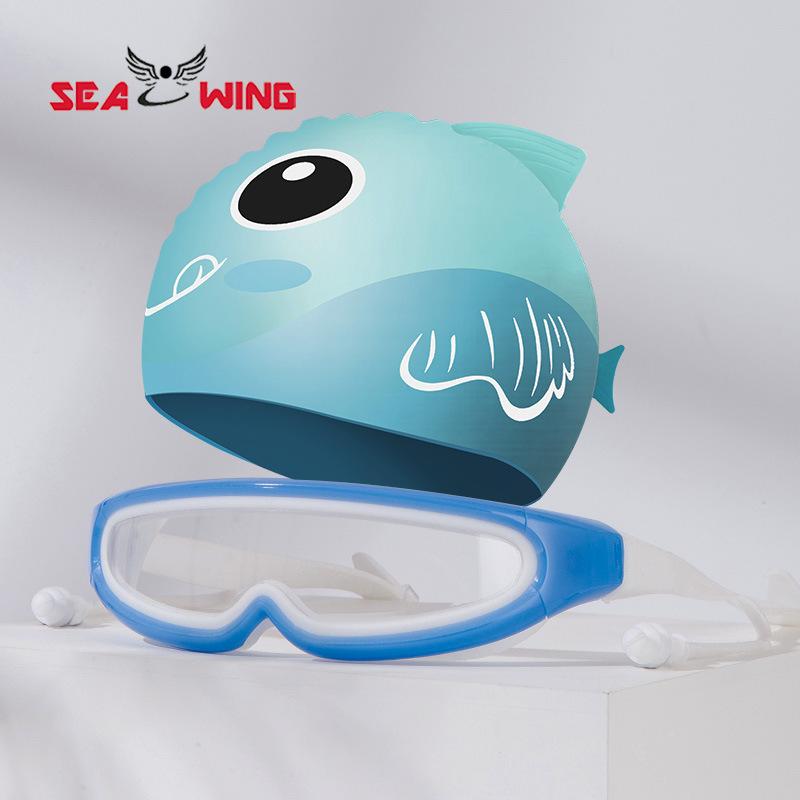 Large-Frame High-Definition With Integrated Earplugs Kids. Anti-fog Spray Original Mini Polarized Swimming Goggles Custom Screen