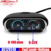ZMFJH Digital LCD Meter Dual 2IN1 0-190 OHM Fuel Level Gauge+Voltage 9-32V Voltmeter for Universal Automobile Car Truck DC12V24V