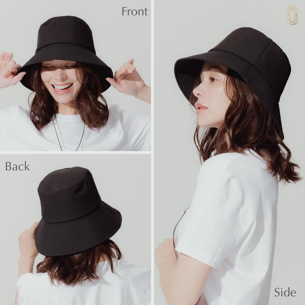 [CHAINON] [Official] (Chainon) UV Hat, 100% UV Protection, Sun Protection, Travel, Compact, UV Protection