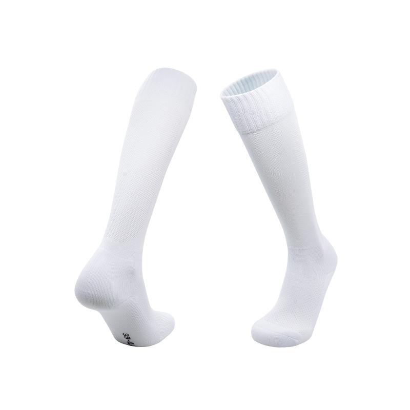 2026 Solid Color Professional Football Socks, Non-slip Towel Bottom, Breathable and Sweat-absorbing Adult Long-tube Sports Socks