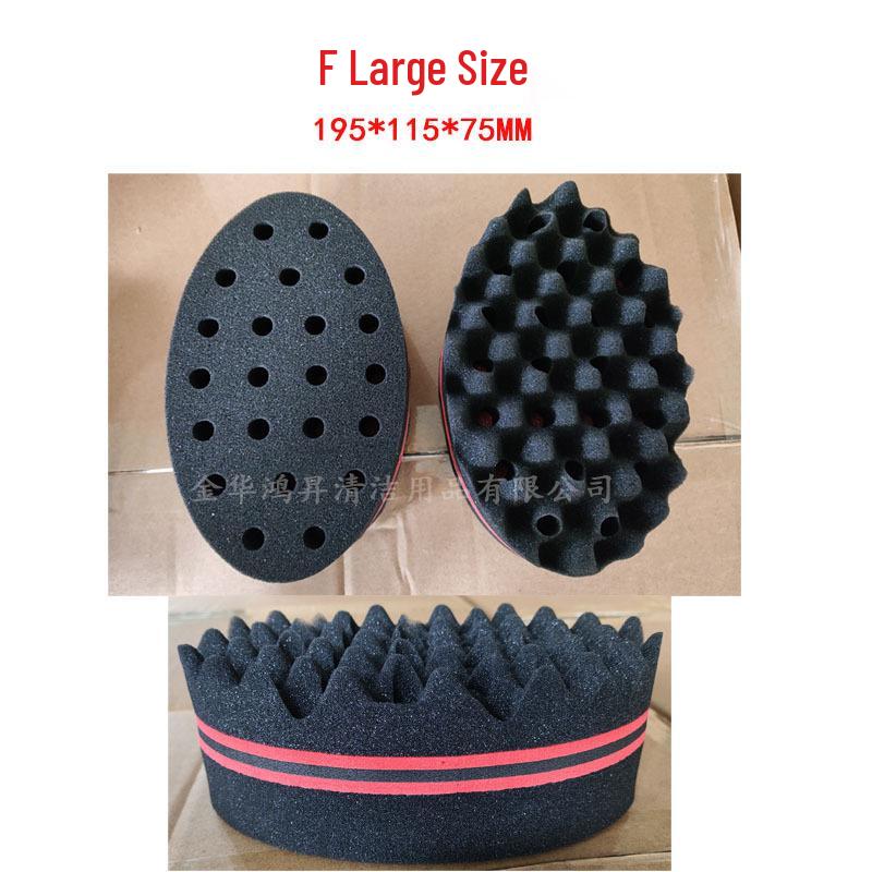 Black Hair Curling Sponge & Styling Comb Set