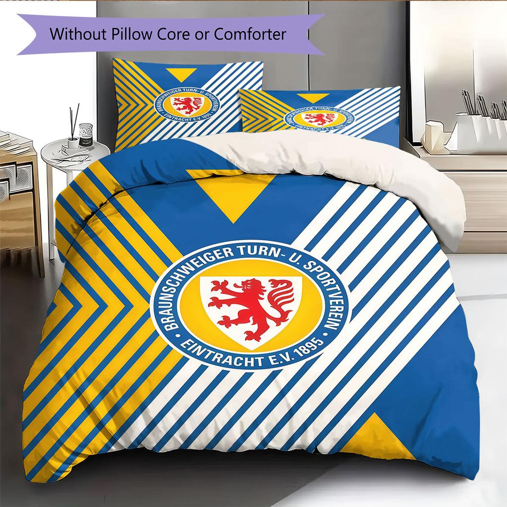 Eintracht Glory Bedding Quilt Set Quilt Cover Pillowcase Home Decoration Birthday Gift (1 * duvet cover + 2 * pillowcase, without core)