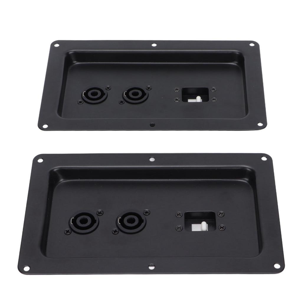 2PCS Iron Speaker Wiring Back Panel Audio Junction Box for 715 725 Stage Speakers Professional Stage