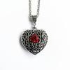 Gothic Victorian Heartshaped Pendant Necklace With Alloy Material For Fashion Enthusiasts