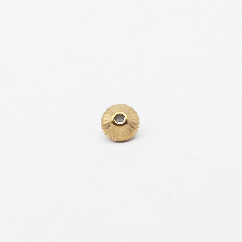 18K Gold Edelstahl Laserperlen: Geometrische Abstandshalter Perlen für DIY Schmuck