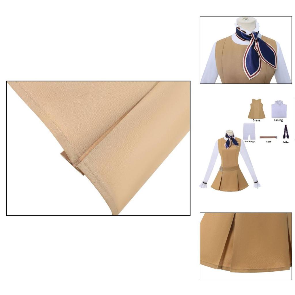 Anime Cosplay Dress With Printed Design For Game Theme Roleplay Performance
