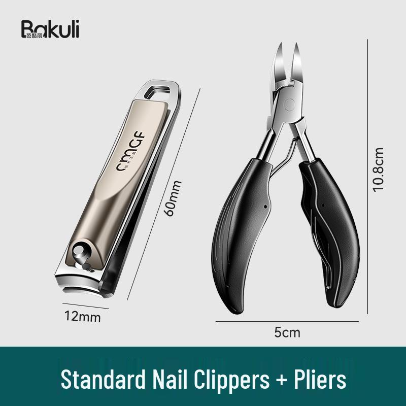 German Angled Nail Clippers - Large, Portable Manicure & Pedicure Scissors Set