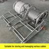 Aokewen Large Movable Boat-Shaped Cable Reel