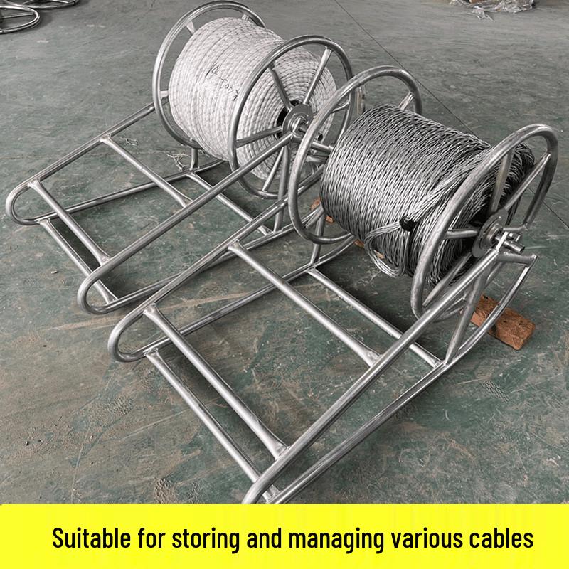 Aokewen Large Movable Boat-Shaped Cable Reel