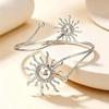 Personality Ocean Style Metal Sun Moon Arm Bangles for Women Ladies Fashion Beach Vacation Bracelets Party Jewelry Accessories