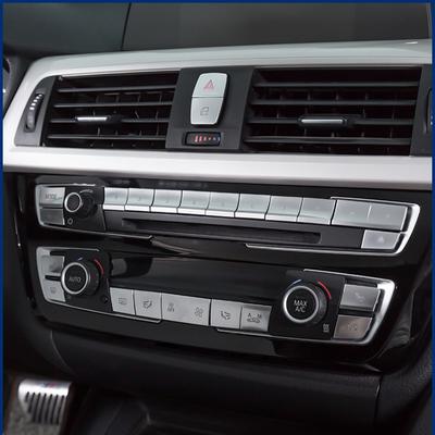 For BMW 3/4 Series F30 F31 F32 F33 F34 F36 Car Air Conditioning Button CD Digital Button Chrome Button Sequin Decorative