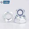 GUWANJI Carbon Steel Hex Lock Nut with Non-Metallic Insert