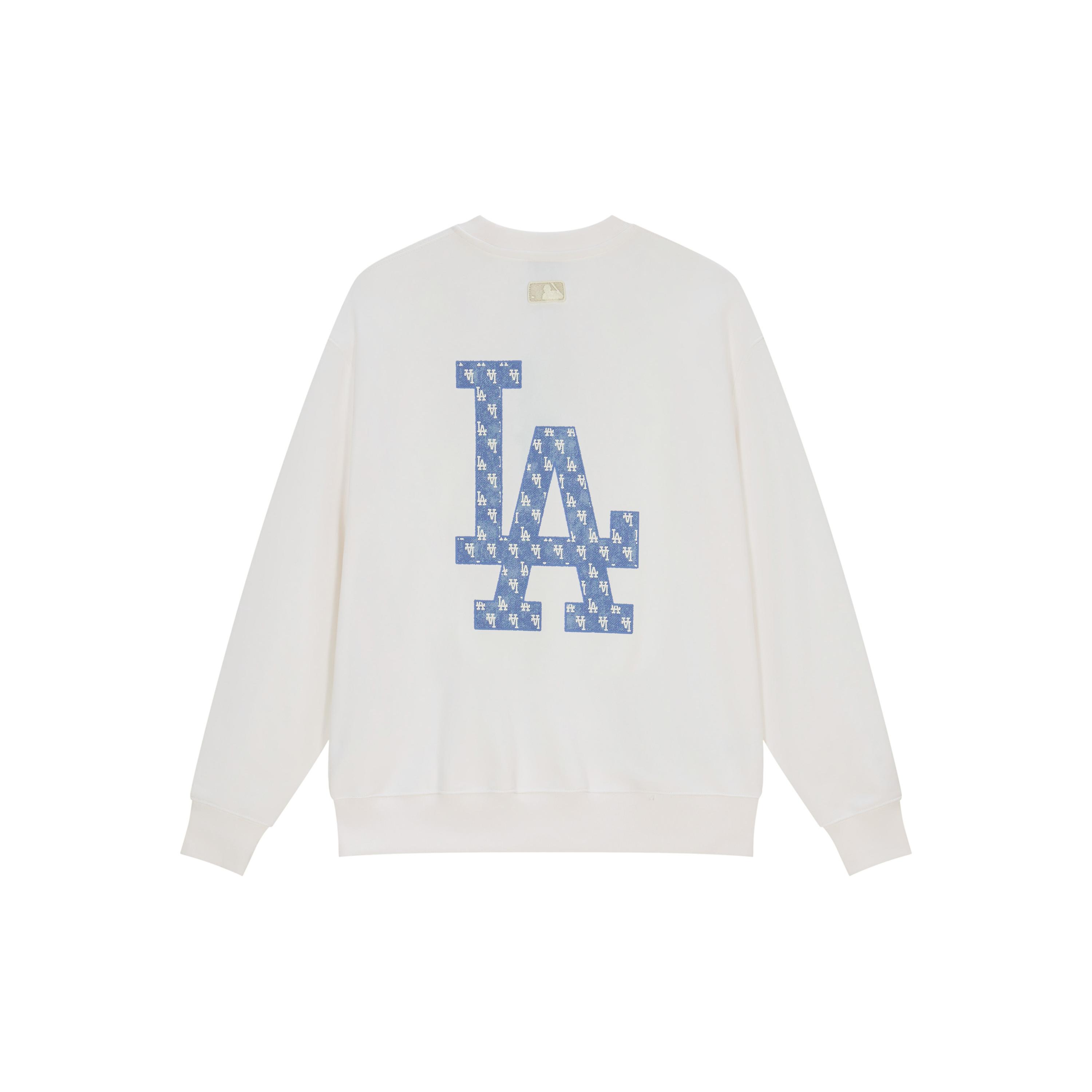 

New MLB SS24 Sweatshirt Unisex Ecru 3AMTM0441-07WHS M