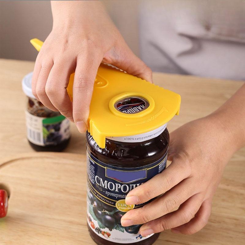 Magnetischer Kühlschrankaufkleber Dosenöffner Haushalt Multifunktional Bierflasche Schraubenzieher Flaschenöffner Kreatives Dreieckiges Öffnen und Schraubverschluss