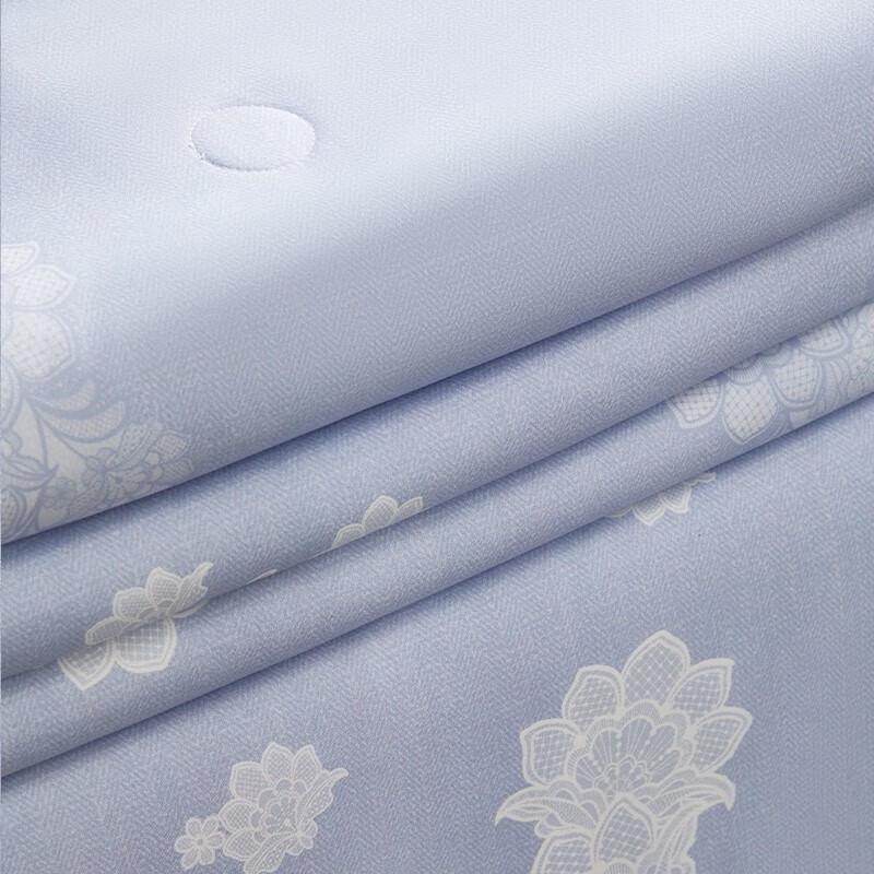 Mercury Home Textiles Serene Blue Tussah Silk Blend Quilt