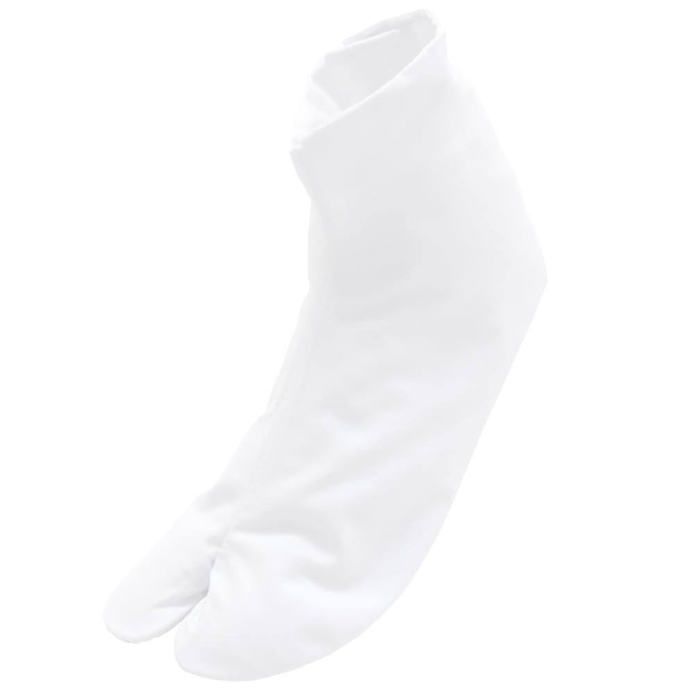 Aiai Tetron Broadcloth Tabi Sizes Unisex Wrinkle-Resistant Socks, White, 21cm-30cm, (30.0cm)