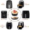 2Pcs Air Fryer Accessory Durable Air Fryer Pizza Pan and Baking Cake Barrel with Non-Stick Coating Round Baking Cake Pan Set