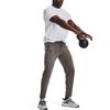 Under Armour Solid Color Drawstring Slim Fit Sports Pants Men Bottoms Brown 1373730-176