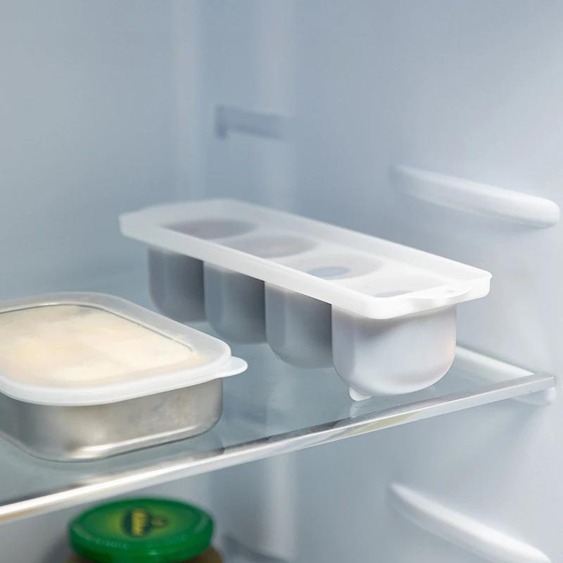 Hot Four-lattice Pickling Tea Eggs with Crisper Box with Lid Household Creative Refrigeration Plastic Pickling Egg Box Kitchen