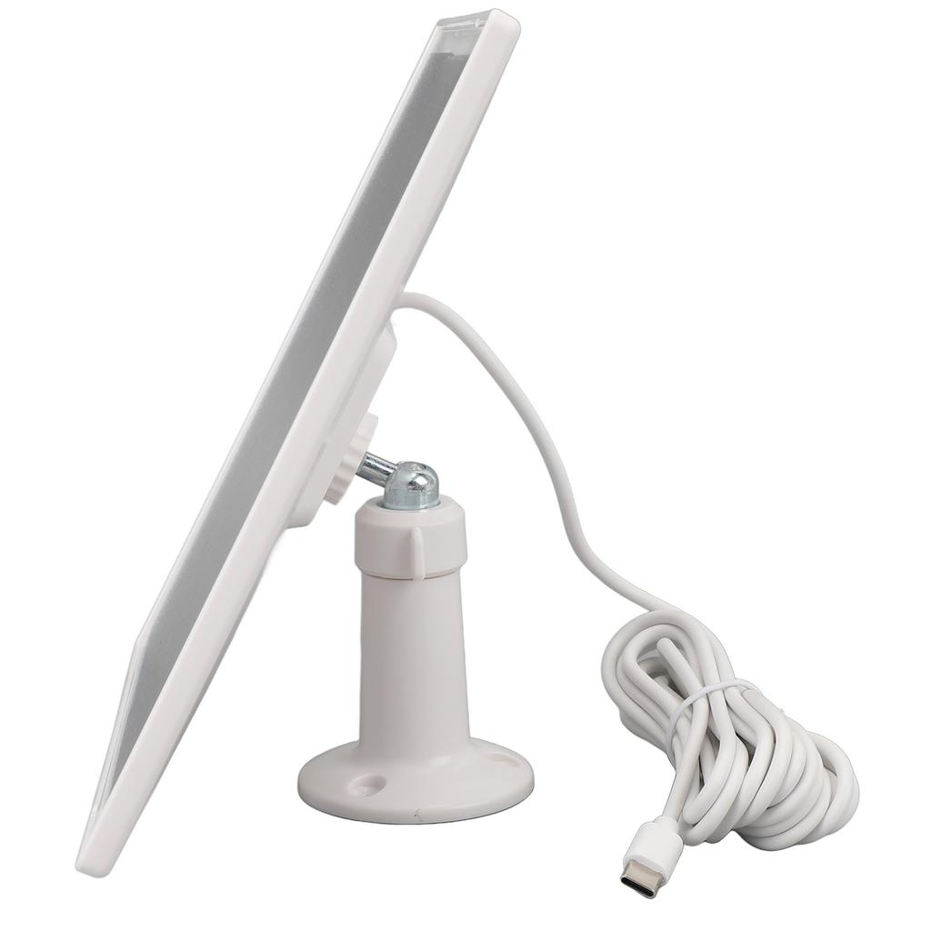 Wall Solar Panel Weather Resistant Low Power Consumption Type C Solar Charging Panel for Doorbell Security Camera 10W 5V