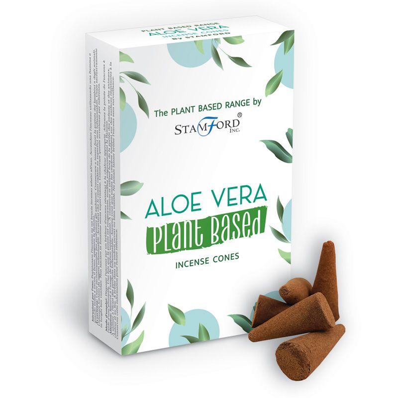 Plant Based Incense Cones - Aloe Vera 12 Pack