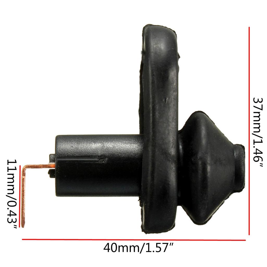 Dørkarmbryter Universell Svart Bilinteriør Dørbelysningsbryter Sett på 4