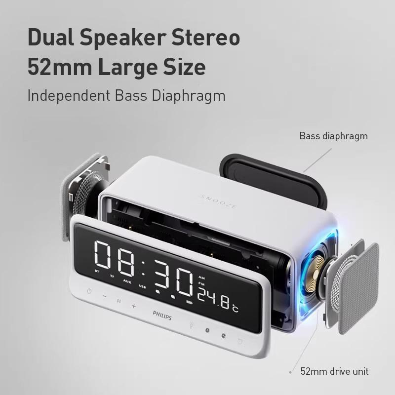 Philips Bluetooth Speaker TAS3609 Bluetooth 5.3 connectivity, low power consumption, fast transmission, stable pairing.