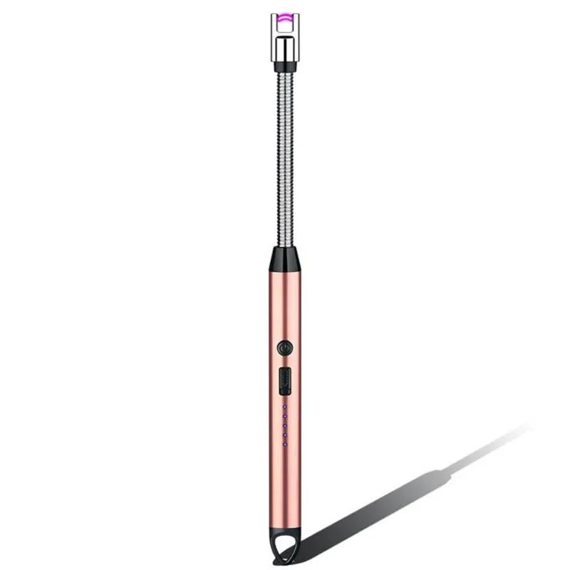 New Windproof Kitchen Electric USB Lighter Candle Barbecue Camping Rechargeable Arc Flameless Plasma