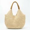 Woven Bag High Quality Portable Knitted Shoulder Basket Shopping Bag Woven Crochet Hand Straw Tote Bag For Beach