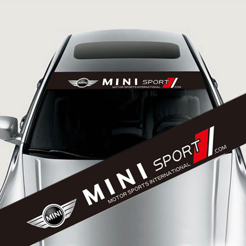 Car Front Rear Windshield Decoration Sticker For BMW Mini Works Cooper F54 F55 F56 F57 F60 R50 R52 R53 R55 R56 R57 R58 R59 R60