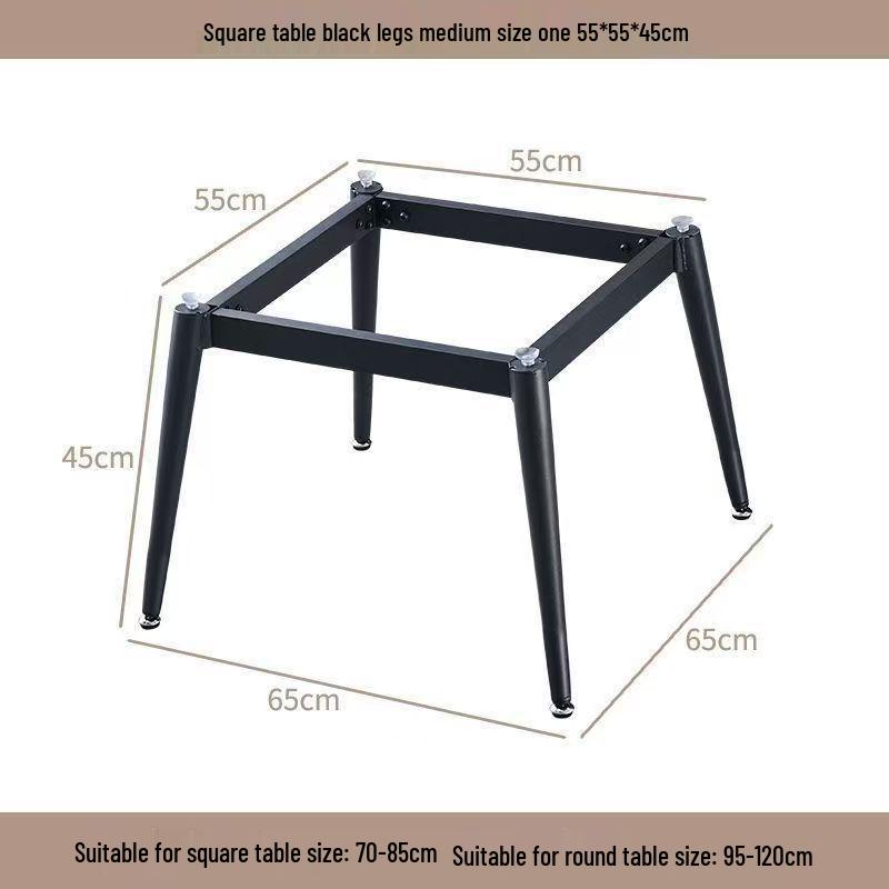 Square Rock Slab Dining Table Legs - Ceramic Tile, Marble Leg Brackets, Luxury Desk Stand Base