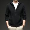 Men's Hooded Knit Cardigan: Korean Style Fashionable Sweater for Autumn/Winter – Trendy, Warm, Casual Outerwear for Middle-aged and Young Men.