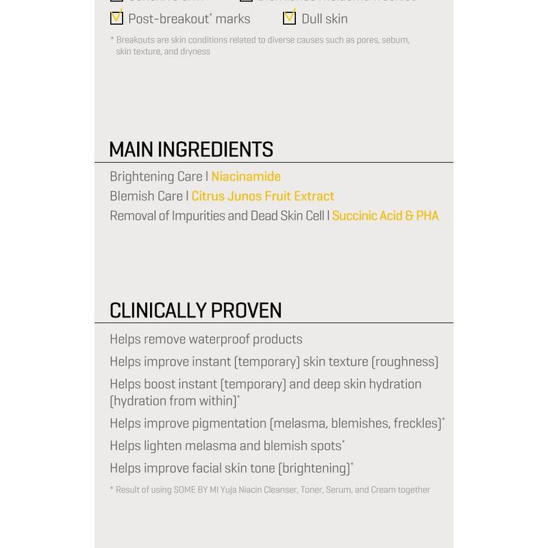 SOME BY MI - Yuja Niacin Brightening All-In-One Cleanser