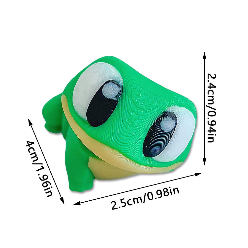 3D Stereo Big-Eyed Frog Magnetic Fridge Sticker - Cute and Creative Decor