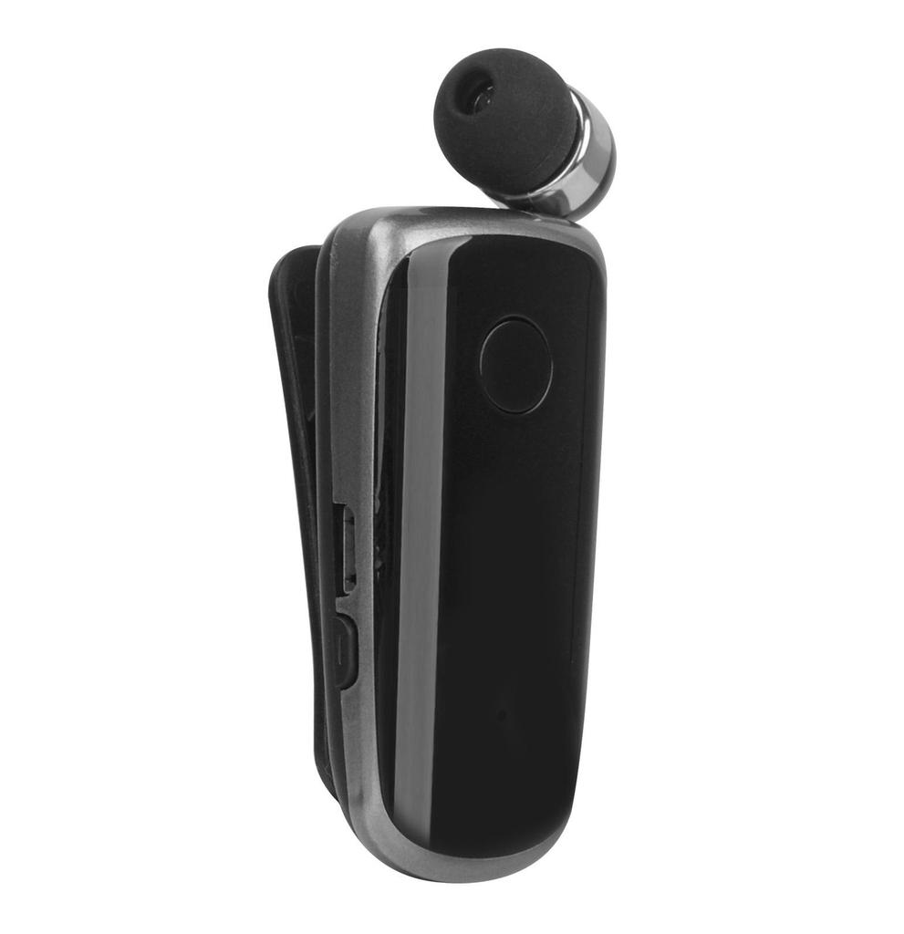 Bluetooth Wired Headset with Ultra-Long Battery, Single Ear, In-Ear Design, Vibration Alert, and Retractable for Business Calls.