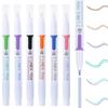 Double-Liner Pens Colored Markers Fine Highlighters Writing Tools for Business Office School Art Drawing