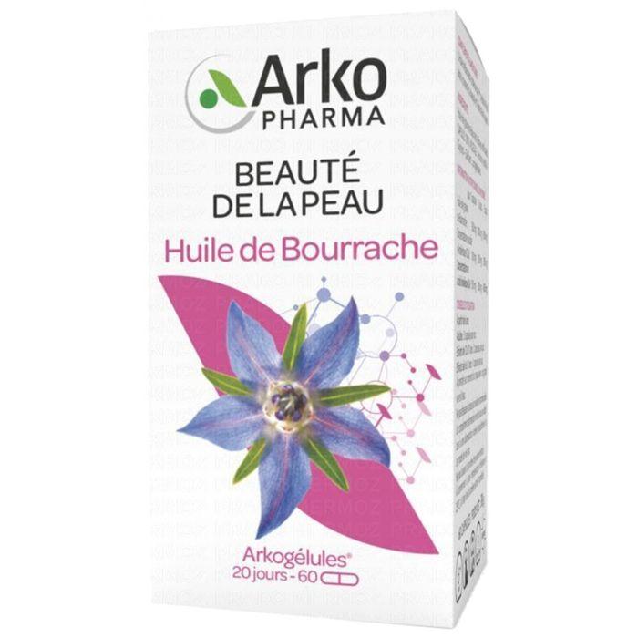 Arkopharma Huile de Bourrache Beauté de la Peau 60 Capsules