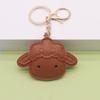 Yogodlns  Cute Cartoon Sheep Design Faux Leather Pendant Lightweight Portable Decor Charm for Travel Backpacks Handbags