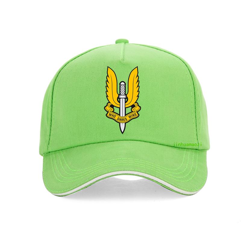 Sas Hat Special Air Service Who Dares Wins Unisex Baseball Cap Cotton British Army Military Special Force Sniper SWAT Hats