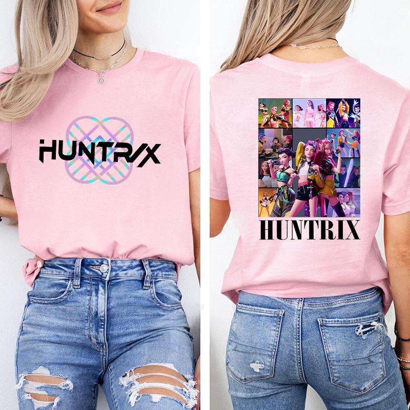 Womens T-Shirts Kpop Witch Hunt Printed T-shirt Round Neck Short Sleeved Top