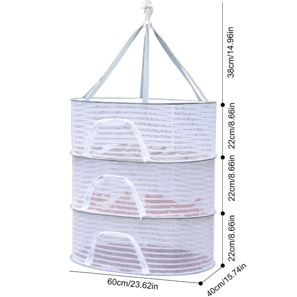 Durable Large Capacity Drying Fishing Net Hanging Clothes Net Dried Vegetable Net Dryer Bag