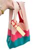 Sommerweste Weste Dreifarbig Kleine Tasche Gestrickt Personalisiert Textur Handtasche Trendige Große Kapazität Tragetasche