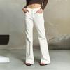 Womens Low Rise Flared Jeans Slim Fit Vintage Style Casual Trousers Cotton Blend Stretch Denim Pants
