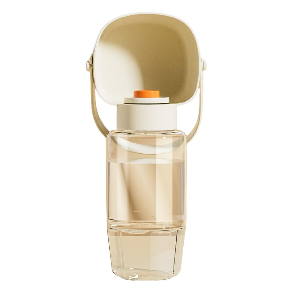 Pet Water Bottle Bowl Water Container Go Out Outdoor Drinking Cup 550ml Drinking Dispenser Water Container