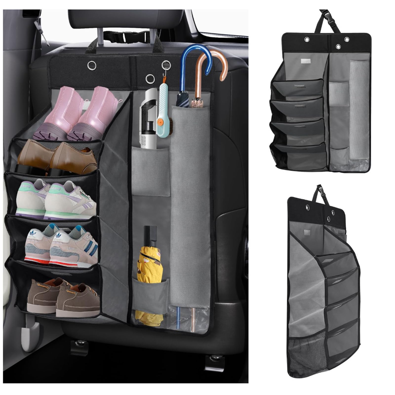 

Leafly Car Shoe Rack Umbrella Perfect for Car Shoe Clothing and Fits and Outdoor Includes Stainless Steel Shoe and Multi-Purpose & Holder, Camping,