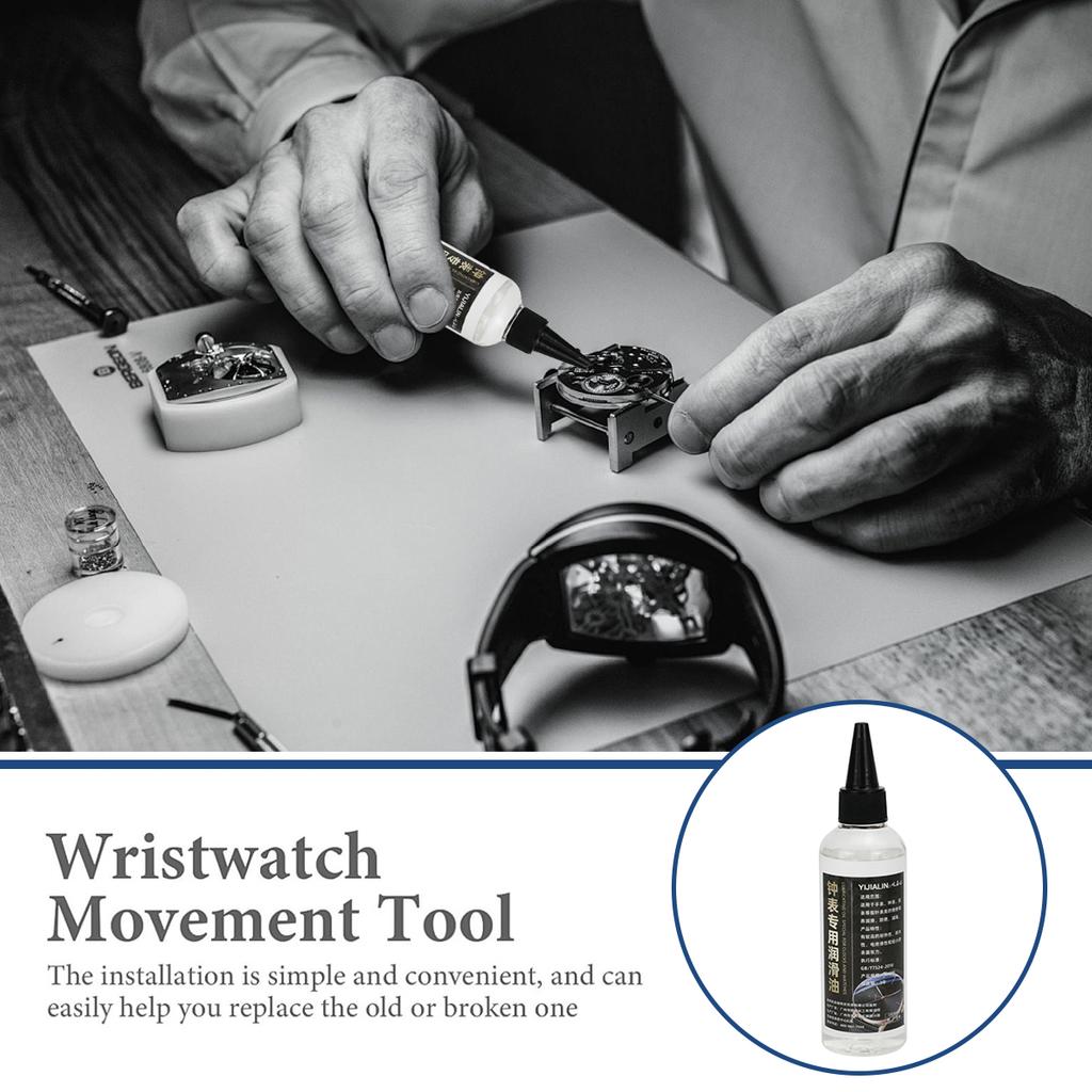 Lubrificante per Orologi Olio Lubrificante per Orologi da Parete e da Polso Olio per Movimenti di Orologi Meccanici Per Orologiai Forniture per Riparazione Orologi 10ml