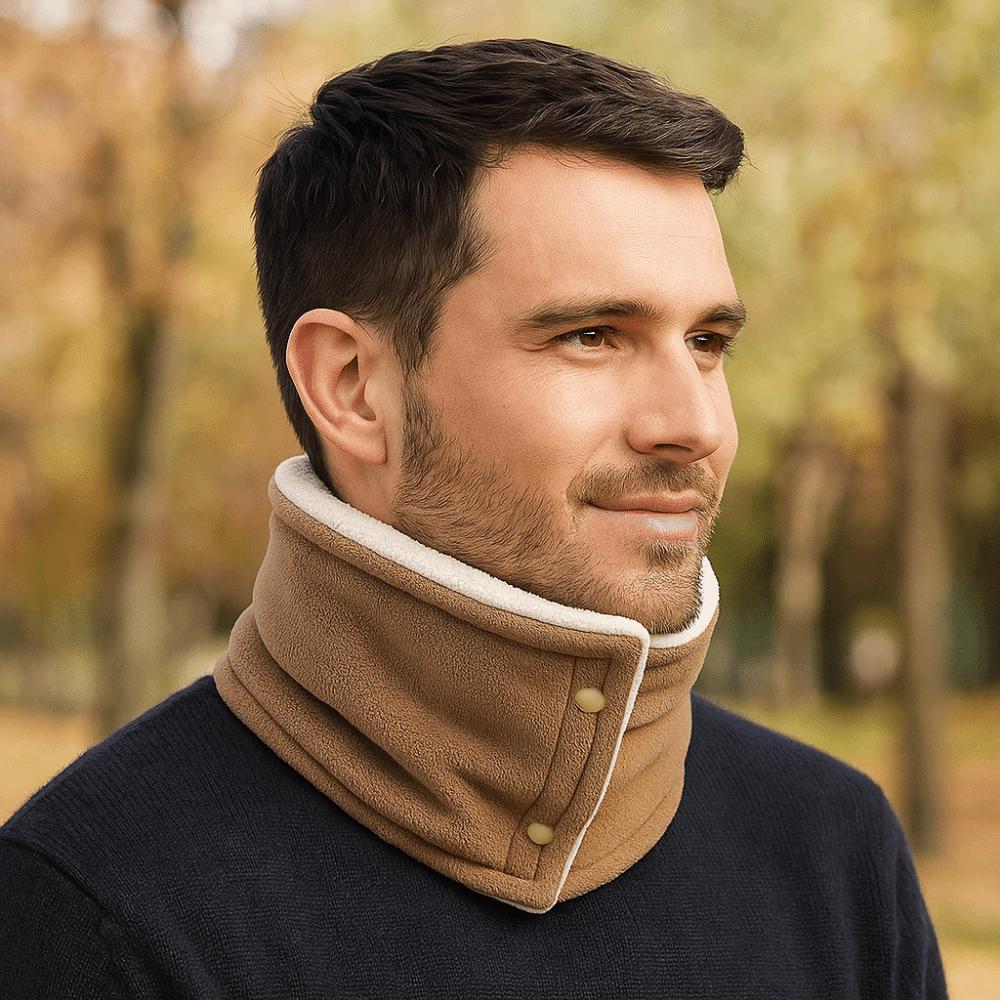 Polar Fleece Fleece Muffler Double-sided Warm Neck Warmer Fashion Winter Knitted Scarf cycling