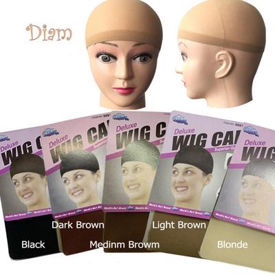 DIAMO 2 pezzi calze da donna stile parrucca elasticizzata rete per capelli fodera in rete elastica snood