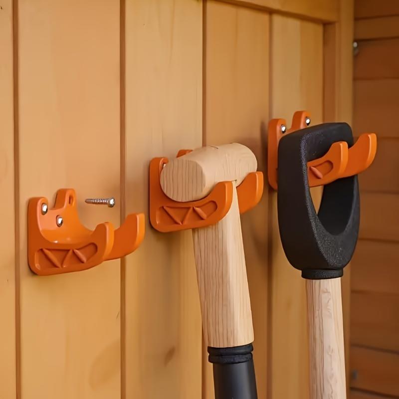 2/4PCS Heavy-Duty Utility Tool Hangers Wall Mounted Storage Racks Garden Weeding Tool Organizer for Workshop Garage Kitchen