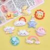 Creative Resin Cloud Rainbow Shoe Buckle & Hair Clip DIY Accessories